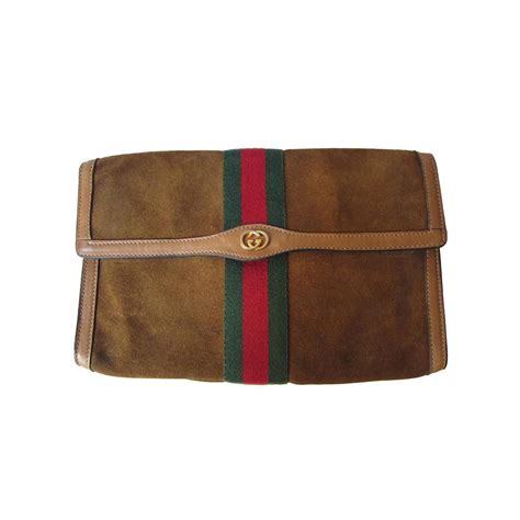 gucci suede clutch|gucci clutch used.